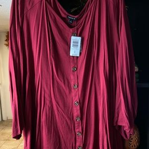 TORRID SIZE 4 RED FIT AND FLARE